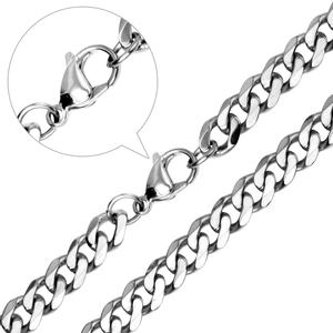 Collar Cubano para Hombre, Joyería de Acero Inoxidable, Cadenas de Eslabones Dorados de 7mm/10mm en Venta - Product Image 6