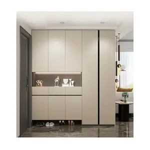 Shoe Storage Cabinet Entrance Cabinet Hot Selling Custom Living Room Tall Wooden Modern Entry Cabinet Wood Modern House