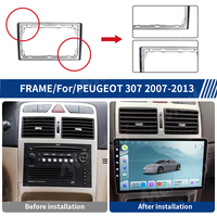 Lecteur multimédia automobile Meihua Auto Electronics, autoradio, cadre vidéo pour Peugeot 307 2007-2013, câble RCA, accessoire intérieur de voiture