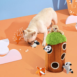 2023 penjualan pabrik laris mainan anjing tersembunyi dan mencari Pohon tupai burung hantu mainan hewan peliharaan mewah anjing melengking mainan kunyah - Product Image 2