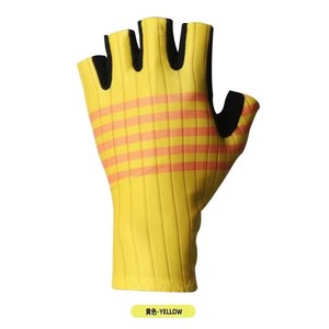 Striped Half <b>Finger</b> Cycling Gloves Breathable Anti-slip Shock Padded <b>Bike</b> Gloves Multi Color Options Road MTB Sports Riding - Product Image 4