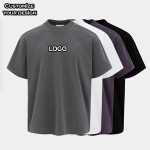 Di alta qualità di lusso personalizzato pesante 100% di cotone da uomo Oversize <span class=keywords><strong>T</strong></span> Shirt 200 grammi breve lunghezza Boxy stampante a pressione di calore per <span class=keywords><strong>h</strong></span> - Product Image 1