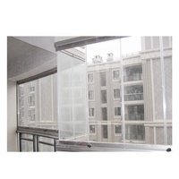 Ventana de Balcón Plegable de Vidrio sin Marco y Elegante