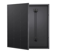 Panneau solaire HPBC 200W 300W monocristallin tout noir, module rigide haute efficacité, éco-responsable pour système hors réseau, camping-car, marine