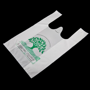 Bolsas de Compras al por Mayor <span class=keywords><strong>Baratas</strong></span>, Desechables, de Plástico PE, Tipo Stand-up, Reciclables, con Diseño de Camiseta y Cara Sonriente, para Comercios y Supermercados - Product Image 2