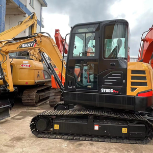 Excavadora de segunda mano Sany SY60C, maquinaria de movimiento de tierras a la venta, Komatsu, componentes de núcleo de peso operativo de 6 toneladas, bomba de motor - Product Image 1