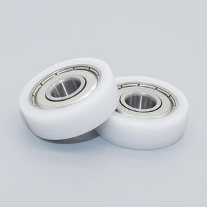 ล้อเลื่อนแบบแบน POM รับน้ำหนักได้สูง ลูกล้อพลาสติกเคลือบ PVC ทนทานต่อการสึกหรอ ลูกกลิ้งแบริ่ง ขายส่งจากโรงงาน (8*26*8 มม.) - Product Image 1