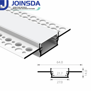 <span class=keywords><strong>Perfiles</strong></span> de Aluminio LED de Alta Calidad para Iluminación Empotrada en Paneles de Yeso, Canales LED para Pisos, Accesorios - Product Image 1