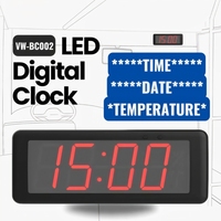 Horloge numérique électronique LED universelle pour bus, autocar, train, affichage de l'heure, de la date et de la température, accessoire électronique automobile