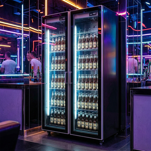 Vitrine réfrigérée commerciale à température unique en acier inoxydable 220V, avec refroidissement par ventilateur et porte vitrée mécanique - Product Image 4