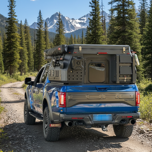 Caravana Todoterreno de Diseño Nuevo 2025, Remolque de Viaje de Estilo Moderno para Exteriores, Remolque RV para Camioneta con Elevación Manual del <span class=keywords><strong>Techo</strong></span> - Product Image 1