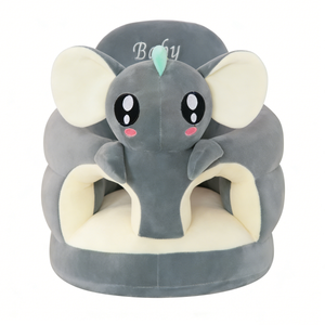 Sofá de peluche de elefante personalizado, Silla de peluche de elefante bebé, Peluche de elefante gris, Juguete de peluche de elefante para sentarse - Product Image 1