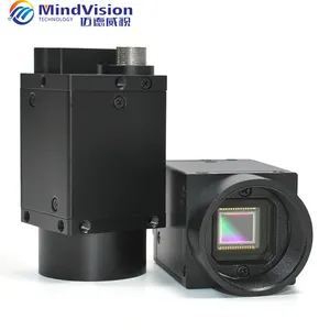 Mindvision câmera industrial colorida de inspeção, visão global do obturador ccd com sdk para contagem