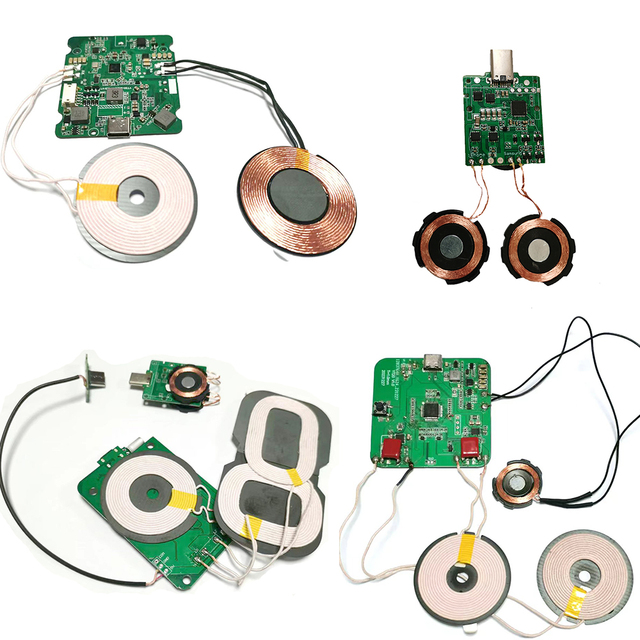 Universal 15W Fast Wireless Charging Pad Module Coil Board Qi Standard Compatible with iPhone Android Phones