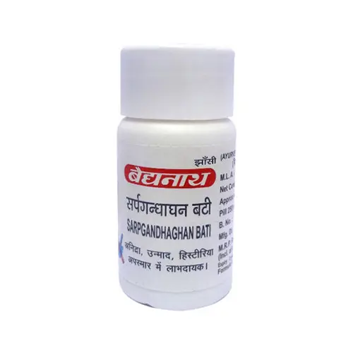 معالج عشبي هندي Baidyanath Sarpgandha Tablet 50 tab-دواء عشبي-دواء الايورفيدا