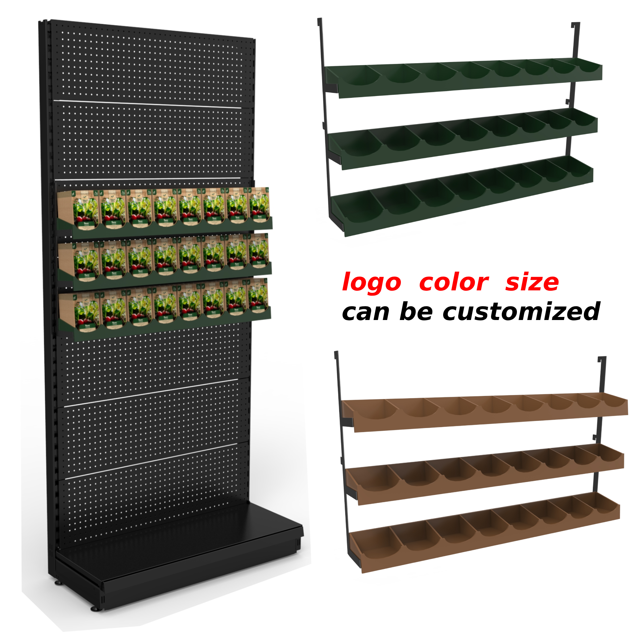 Apache Modern Custom Sturdy Seeds Flower Stand Wooden Racks for Plants and Crops Holders for Seeds Retail Store Flower Shop OEM — view 4