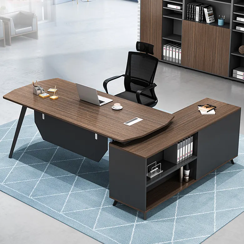 सस्ते कीमत आधुनिक लकड़ी एल के आकार का कार्यकारी निदेशक प्रबंधक डेस्क कार्यालय की मेज
