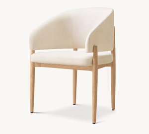 <span class=keywords><strong>Fauteuil</strong></span> de <span class=keywords><strong>salle</strong></span> <span class=keywords><strong>à</strong></span> <span class=keywords><strong>manger</strong></span> exclusif en bois rembourré de tissu de chêne massif moderne nordique - Product Image 2