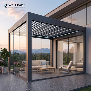 Pérgola de Aluminio Weleadalu Motorizada, Impermeable, para Autos, Muebles de Patio, Moderna, Personalizada, con Recubrimiento en Polvo - Product Image 2
