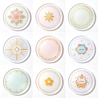 Sous-verres en PVC durables et écologiques, tapis de tasse en silicone imperméables, antidérapants, résistants à la chaleur, sous-verres en caoutchouc flexibles, tampons imprimés personnalisés
