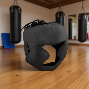 Casque de boxe noir pour l'entraînement aux arts martiaux - Product Image 2