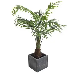 Kunstbloem Loper Palm Bloem Groene Muur Pols Corsage Nieuwkomers Kleine Topiary Bomen Kunstmatige Outdoor