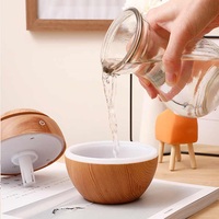 Mini Diffuseur Portable d'Huiles Essentielles à Grain de Bois, Humidificateur d'Air avec Étiquette Personnalisable pour Hôtel, Voiture, Extérieur et Usage Domestique