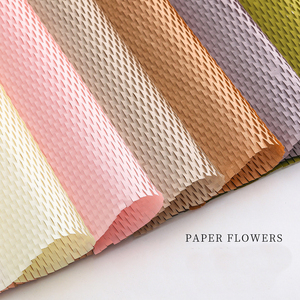 Hoa và lưới-thiết kế Kraft màu Kraft Giấy Gói cho quà tặng tổ ong đệm Bao bì-độc đáo Giấy Thủ công mỹ nghệ - Product Image 4