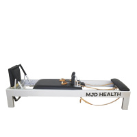 Reformer classique en aluminium MJD, lit de Pilates de qualité supérieure de qualité commerciale, adapté aux exercices de renforcement du tronc.