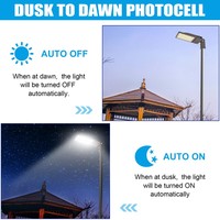 Lámpara LED para Estacionamiento, de 150W, con Encendido/Apagado Automático al Anochecer/Amanecer, Lámpara de Proyección para Exteriores, Montaje en Poste, 100W, para Calle Comercial, Patio, Granero