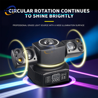 2PCS 60W RGBW 4-en-1 Party Effect Beam Laser Aperture Strobe Light Remote Control DMX512 DJ Disco Bar KTV Christmas Stage Light