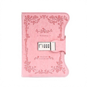 Agenda Escolar con Tapa Dura <span class=keywords><strong>de</strong></span> Cuero PU, Macaron Thick B6, 80GSM, 180 Hojas, Diario, con Logotipo Personalizado - Product Image 1