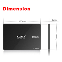 KDATA Vente en gros SSD métallique original haute vitesse 500 Mo/s, disque dur 2,5 pouces, 2 To, 128 Go, SATA 3, SSD 512 Go, 256 Go, 2,5 SATA, 1 To, SATA 3 SSD