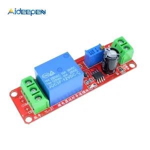 12V Penundaan Timer Adjustable NE555 Oscillator 0-10 Detik Relay Switch Modul Baru