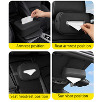 Support de rangement pour mouchoirs de voiture grande taille, idéal pour la console centrale, le repose-bras ou le dossier de siège - Vente en gros