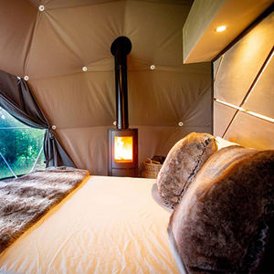 Tentes de glamping de luxe en plein air, dôme igloo noir pour les stations balnéaires - Product Image 3