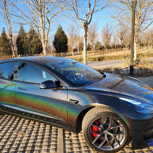 Film de Protection de peinture TPU noir Laser à changement de couleur <span class=keywords><strong>irisé</strong></span> pour voitures pour BMW M3/M4 Film de Protection complet du corps - Product Image 5