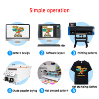Impresora A3 Digital T-shirt DTF con cabezal I3200 de 30cm Nueva condición 1 año de garantía Modelo A1