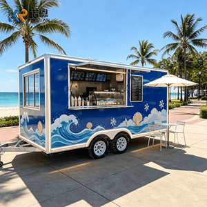 Carrito de Té de Burbujas, Carrito de Bebidas, Carrito de Jugos Móvil, Remolque de Café, Camión de Comida, Remolque de Comida para Negocios de Catering Comercial, Armarios para Remolques de Comida - Product Image 6