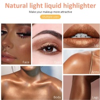 Highlighter Visage Oem Meilleur Vegan Éclat Maquillage Surligneur Liquide Haute Teneur en Pigment Marque Privée