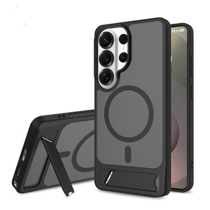 Nueva Funda Magnética para Teléfono <span class=keywords><strong>Samsung</strong></span> S26 Ultra S25 con Carga Inalámbrica, Sensación de Piel, Antigolpes, para iPhone 17 16 Pro Max, con Soporte - Product Image 1