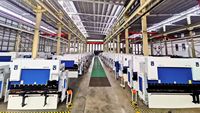 Prensa Plegadora Electrohidráulica CNC de 100 Toneladas y 2500 mm, Totalmente Automática, para Plegado de Placas de Acero y Aluminio