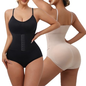 IStapromo Gifts Bodysuit Sexy Booty Tracksuit Shapewear Stretch Back Strap Belly Shorts <b>Workout</b> <b>Jumpsuits</b> for Women - Product Image 2
