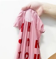 Sacs d'expédition motif cœur « MERCI » – Enveloppes de coursier en PE imperméable, épais, pliable, pour envoi postal et shopping