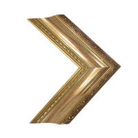Moulure décorative européenne en bois massif doré pour cadre photo, 76 mm, profilé en bois pour miroir, idéal pour la décoration intérieure de luxe