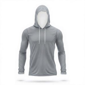 Custom Mesh Lined Fishing Hoodie UPF50 Breathable UV Protection Quick Dry Camouflage Shirt Enhanced Ventilation Design - Product Image 1