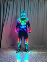 Costume de robot LED pour adulte, télécommandé, lumineux, pour spectacles, unisexe, pour clubs, fêtes de Thanksgiving, remises de diplômes, scène