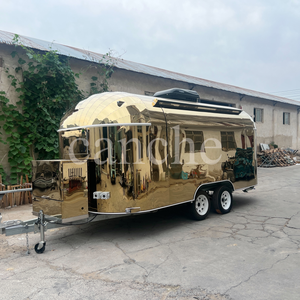 Carrito de perritos calientes, nuevo carrito de café comercial seleccionado, furgoneta de comida, remolque de comida de cocina móvil a la venta - Product Image 2