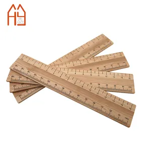 Personalização régua de bambu de 15cm para medição e matemática