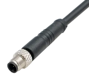 SIGNAL impermeable IP67/IP68 M5 conector de cable hembra de 3 pines